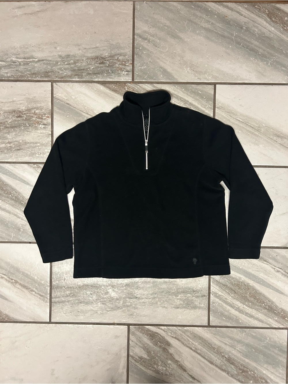 Tommy Bahama Men's XL Black Quarter Zip Sweatshirt in Black